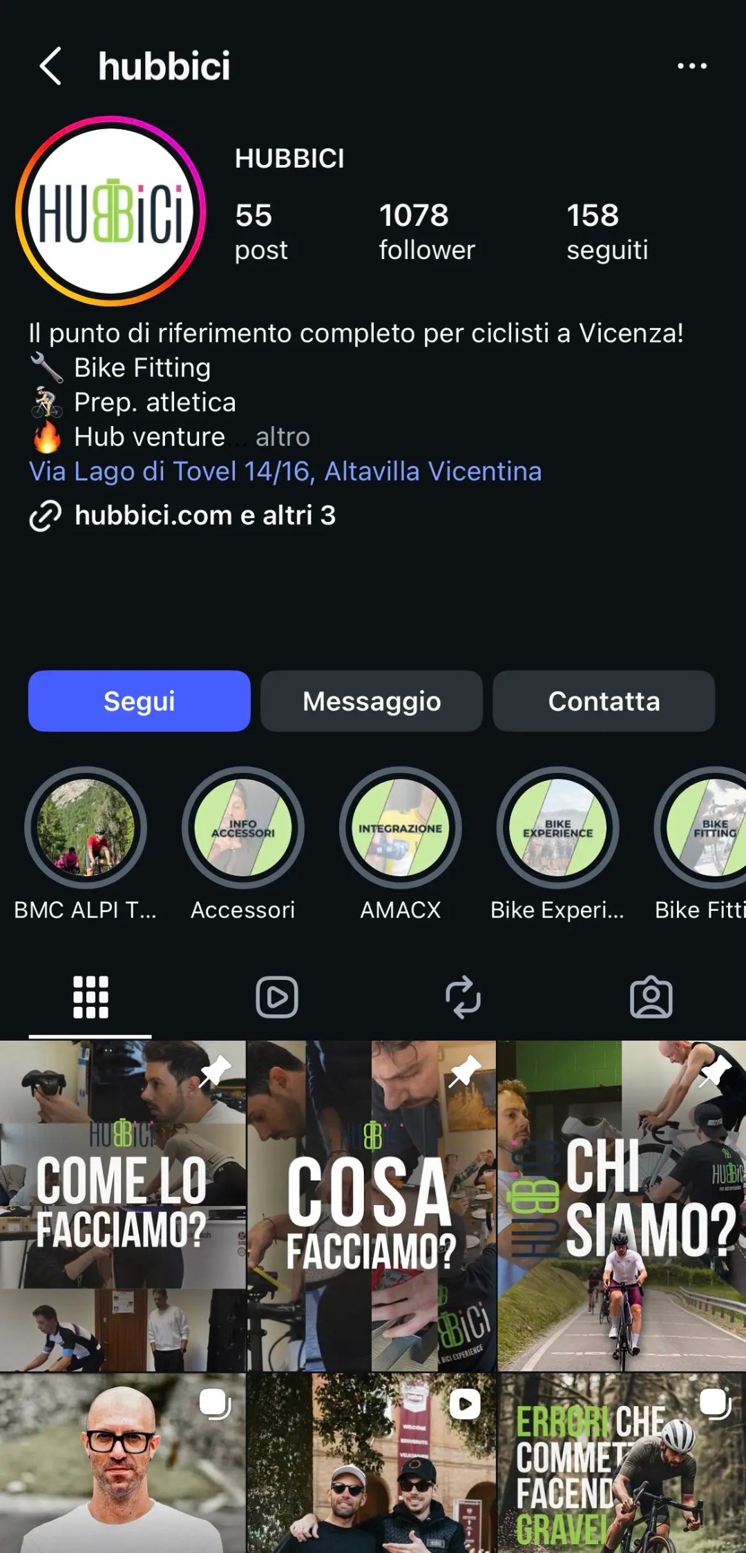 Feed Instagram di Hubbici