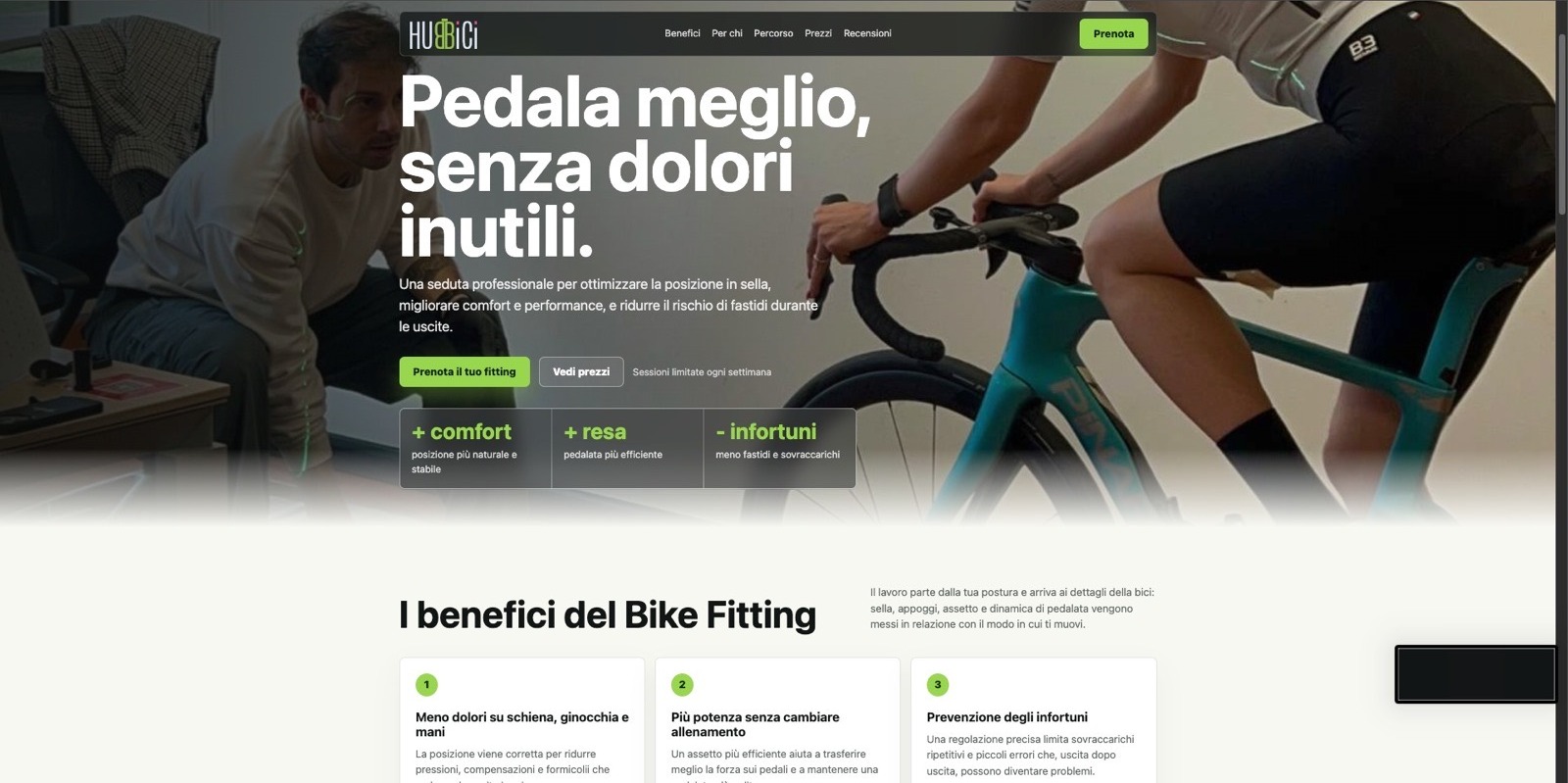 Sito Hubbici dopo la revisione