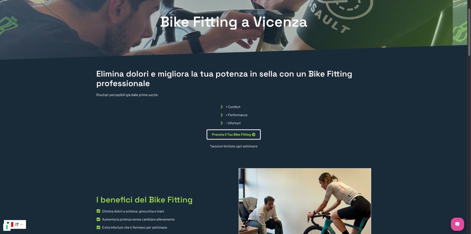 Sito Hubbici prima della revisione